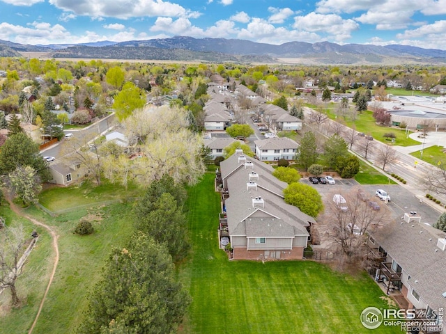 1231 W Swallow Rd Unit 314, Fort Collins, CO 80526 - aerial view featuring a residential view and a mountain view