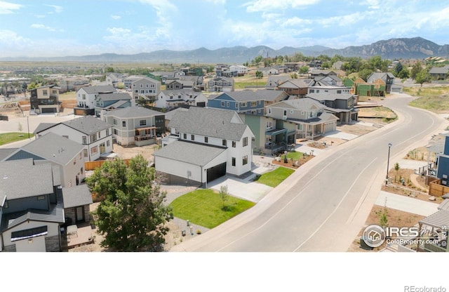 914 Eldorado Ln, Louisville, CO 80027 - bird's eye view featuring a mountain view and a residential view
