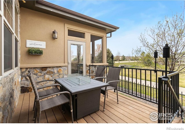 1992 Vineyard Dr, Windsor, CO 80550 - view of wooden deck