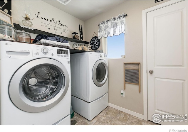 3803 Peach St, Wellington, CO 80549 - laundry area with independent washer and dryer and baseboards