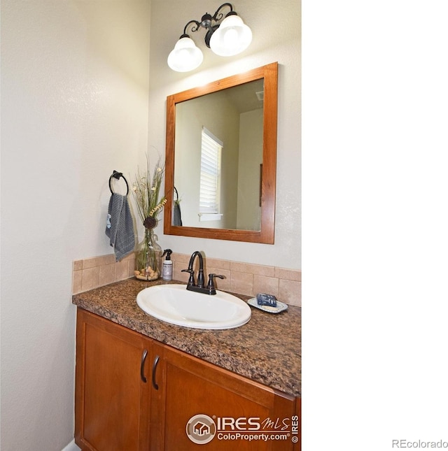 bathroom featuring vanity