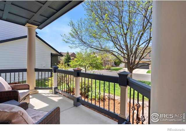 view of balcony