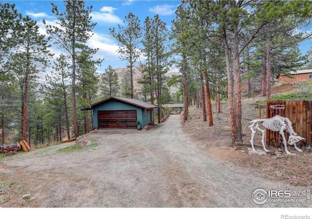 4 Porphyry Vw, Jamestown, CO 80455 - detached garage with driveway