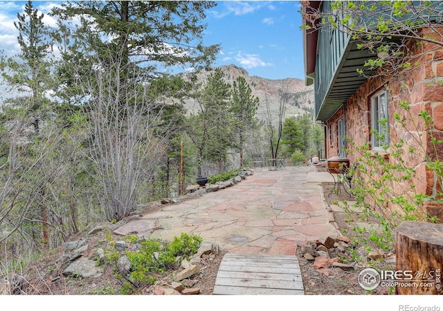 4 Porphyry Vw, Jamestown, CO 80455 - view of patio / terrace with a mountain view