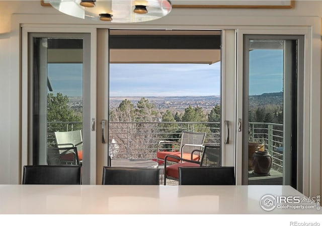 view of dining area
