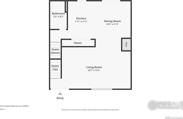1915 S Oakland Way, Aurora, CO 80014 - floor plan