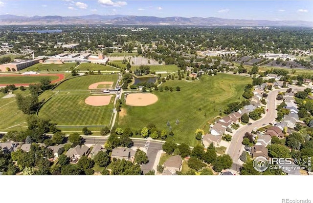 2832 William Neal Pkwy Unit C, Fort Collins, CO 80525 - birds eye view of property with a residential view and a mountain view