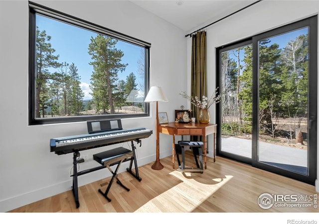 11 Juneau Cir, Nederland, CO 80466 - sitting room featuring baseboards and light wood-type flooring