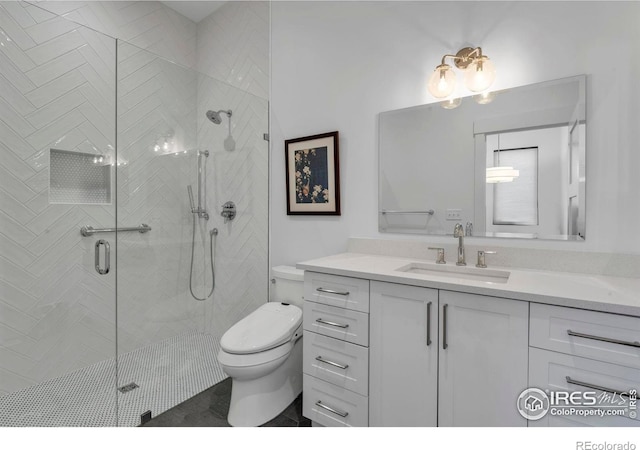 11 Juneau Cir, Nederland, CO 80466 - bathroom featuring vanity, a shower stall, and toilet