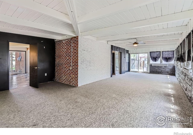 view of patio / terrace with a ceiling fan