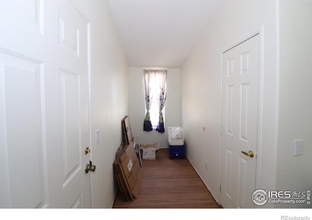 laundry room featuring wood finished floors