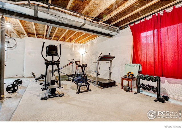 view of workout room