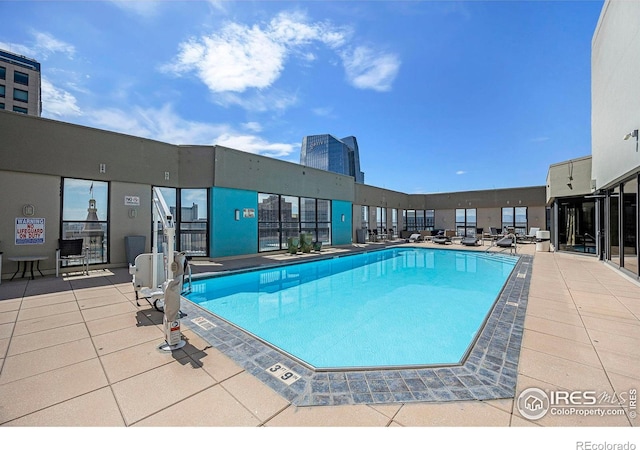 view of pool