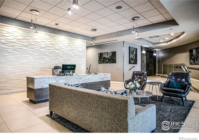 2001 Lincoln St Unit 2113, Denver, CO 80202 - building lobby featuring a paneled ceiling