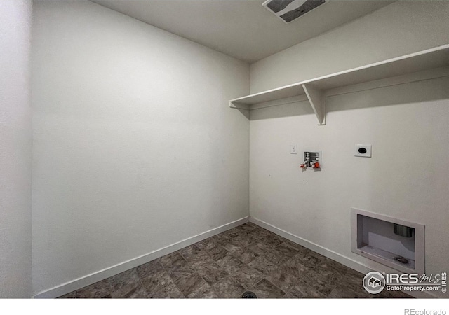 2325 Mountain Sky Dr, Fort Lupton, CO 80621 - laundry area featuring washer hookup, hookup for an electric dryer, and baseboards
