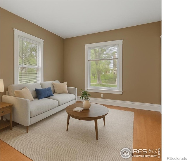 1626 11th Ave, Greeley, CO 80631 - living room featuring wood finished floors and baseboards