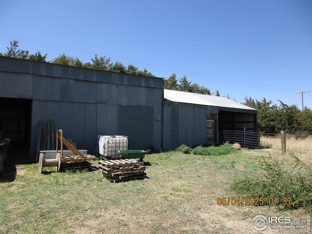 9021 County Road U.5, Weldona, CO 80653 - view of yard featuring an outbuilding and an outdoor structure