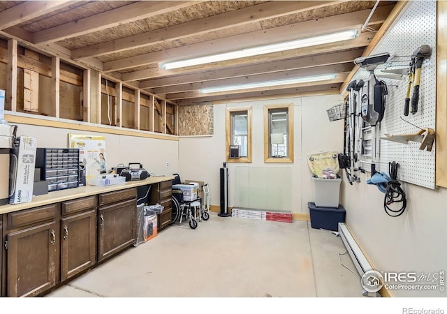 1720 Chaparro Cir, Berthoud, CO 80513 - below grade area featuring baseboard heating