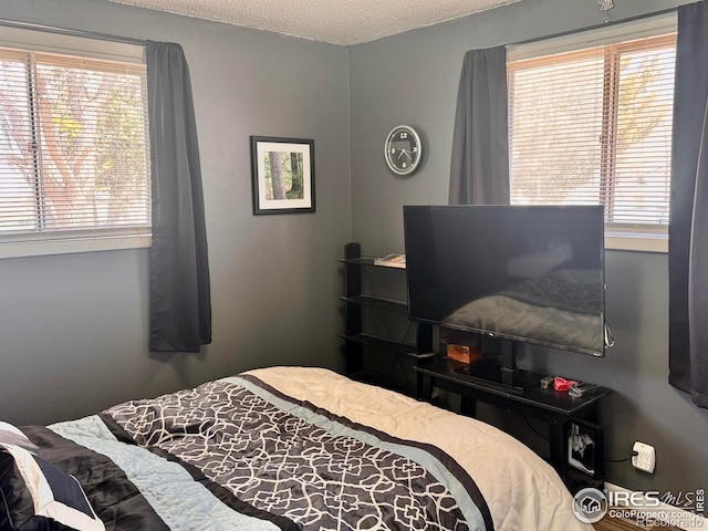 618 Melody Ln, Sterling, CO 80751 - bedroom featuring multiple windows and a textured ceiling