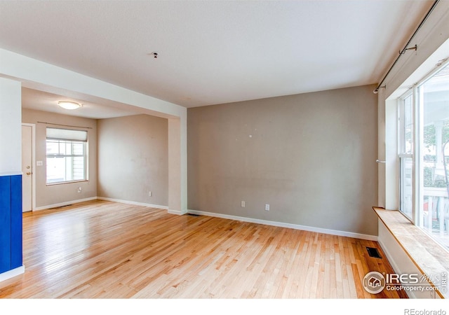 3840 Colorado Ave Unit D, Boulder, CO 80303 - spare room with light wood-type flooring, baseboards, and visible vents