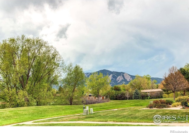 3840 Colorado Ave Unit D, Boulder, CO 80303 - view of property's community featuring a yard and a mountain view