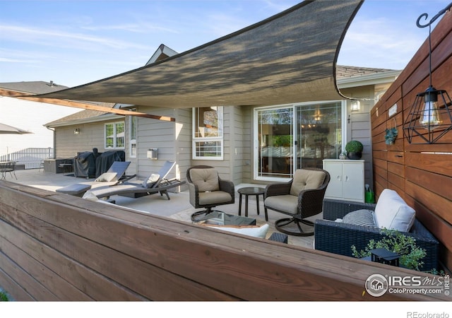 112 Cobble Dr, Windsor, CO 80550 - view of wooden terrace