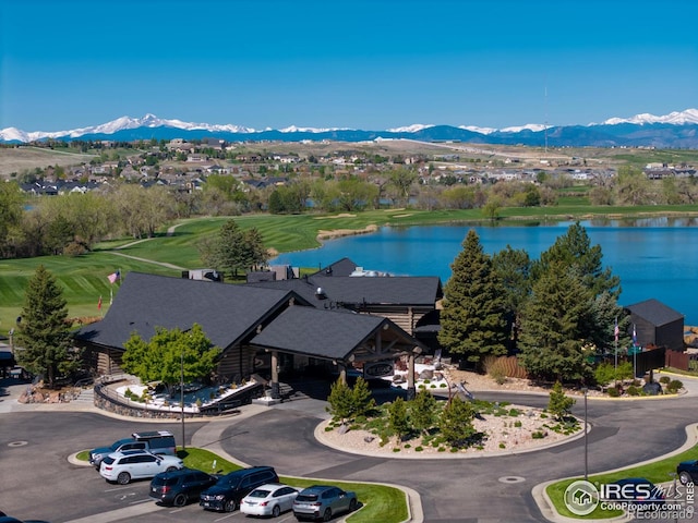 112 Cobble Dr, Windsor, CO 80550 - aerial view with a water and mountain view