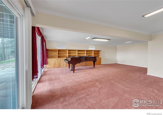 1629 Timber Ln, Boulder, CO 80304 - below grade area featuring carpet flooring and ornamental molding