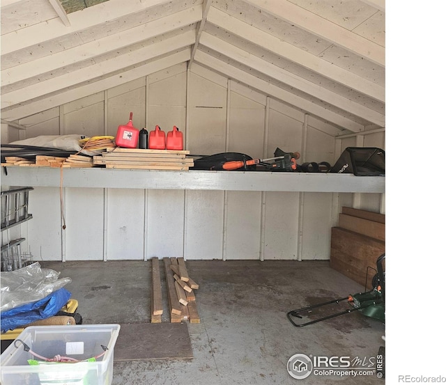view of storage