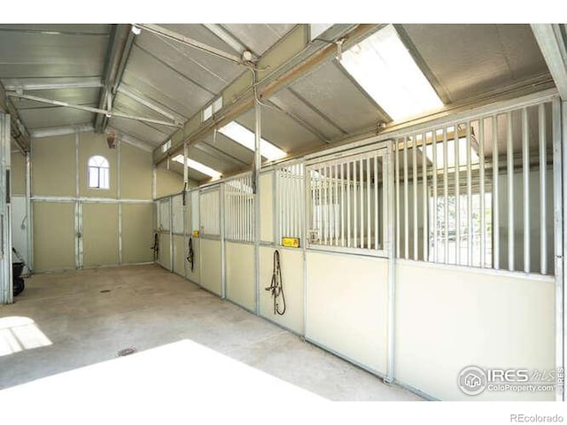 view of horse barn