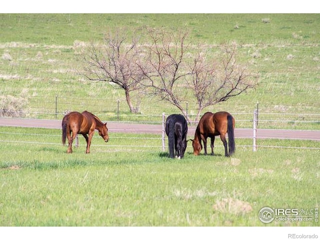 stable featuring a rural view
