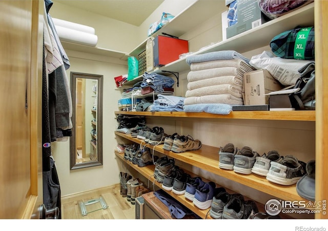 view of storage area