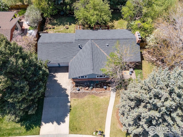 birds eye view of property