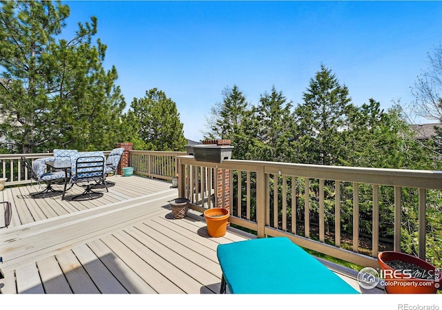 10305 Charissglen Cir, Highlands Ranch, CO 80126 - view of wooden deck