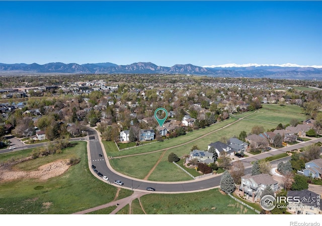 1809 Keel Ct, Lafayette, CO 80026 - birds eye view of property featuring a mountain view and a residential view