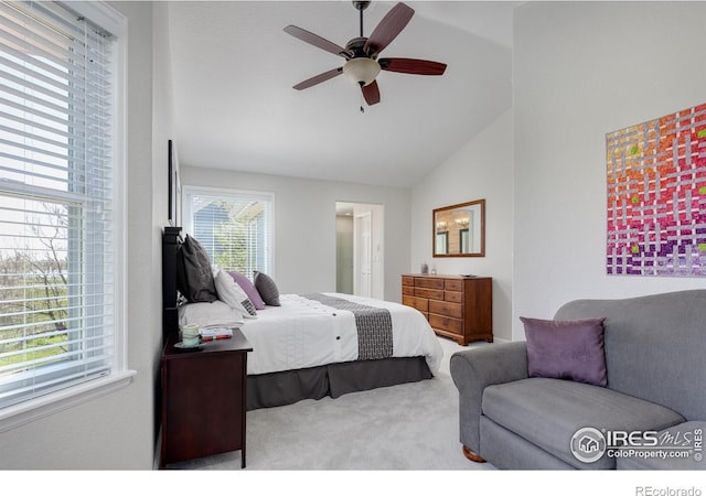 1809 Keel Ct, Lafayette, CO 80026 - bedroom with carpet, a ceiling fan, and high vaulted ceiling