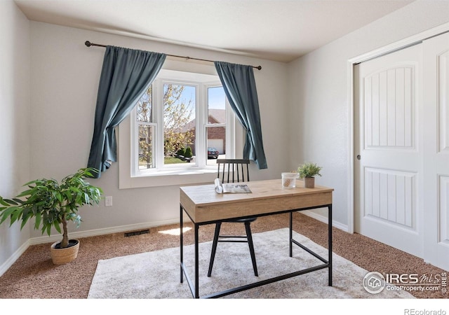 9137 Harlequin Cir, Frederick, CO 80504 - carpeted office space featuring baseboards