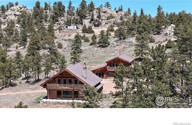 view from above of property