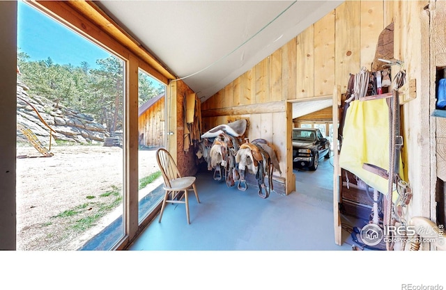 view of horse barn