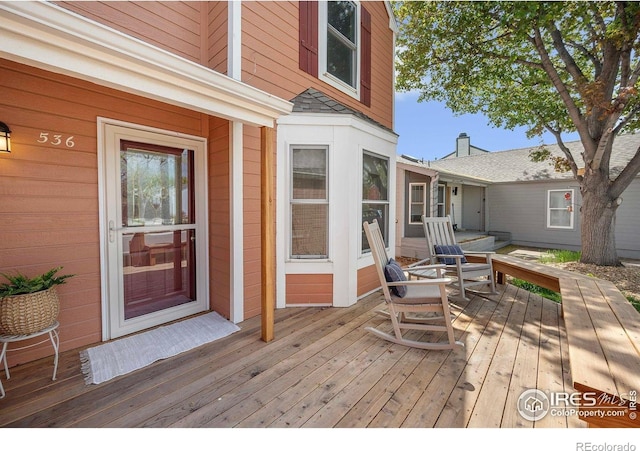 536 W Sycamore Cir, Louisville, CO 80027 - view of wooden terrace