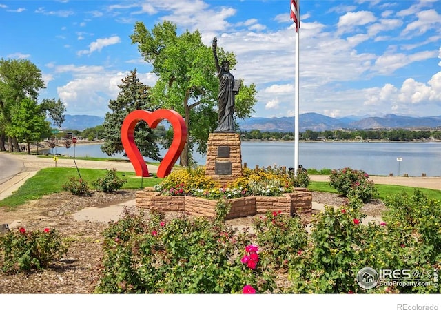 9360 Gold Mine Rd, Loveland, CO 80538 - water view featuring mountains