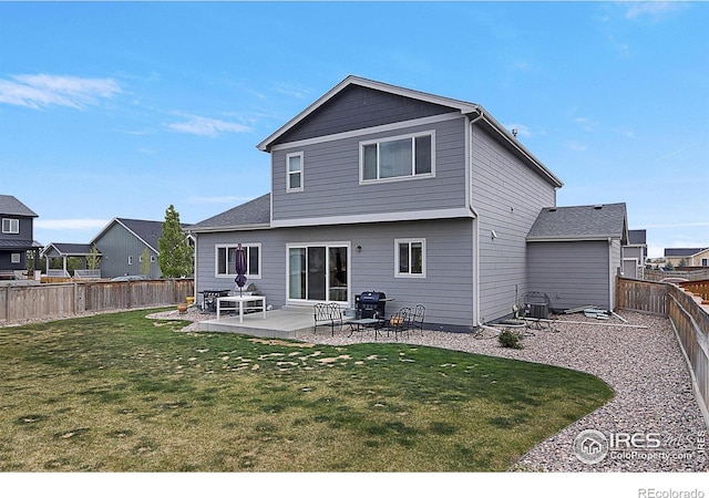 rear view of property with a patio