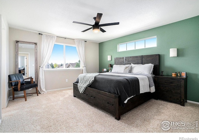 7235 Andover St, Wellington, CO 80549 - bedroom featuring carpet flooring, baseboards, and a ceiling fan