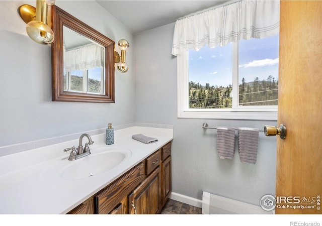 bathroom featuring vanity