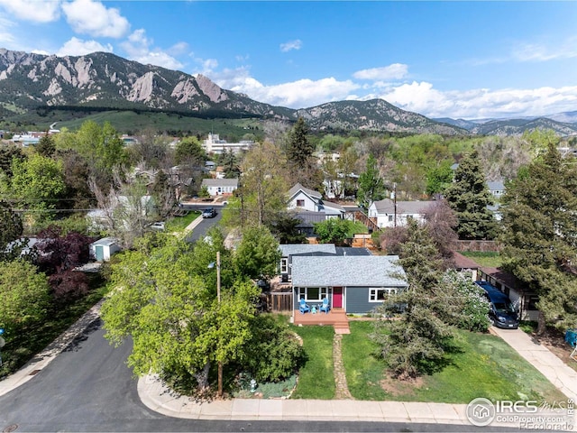 drone / aerial view of mountains