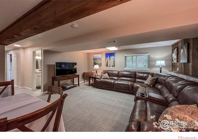 1561 Belmont Dr, Longmont, CO 80503 - living room featuring light carpet and baseboards