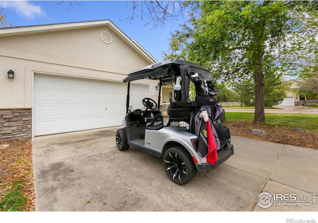 1380 Swainson Rd, Eaton, CO 80615 - garage with driveway