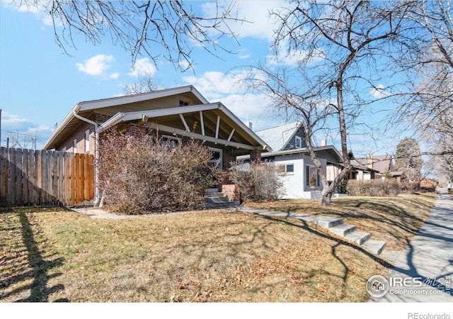 view of front of property with brick siding