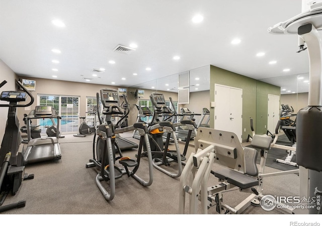 2502 Owens Ave Unit 201, Fort Collins, CO 80528 - gym with recessed lighting