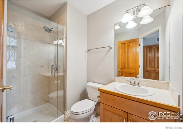 4059 Nevis St, Boulder, CO 80301 - bathroom with a shower stall and vanity